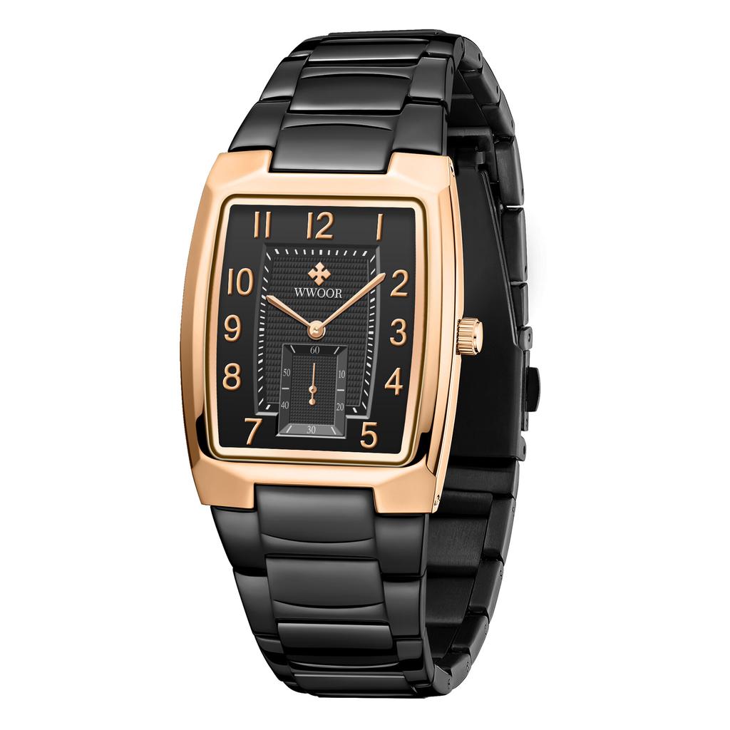 WWOOR New Gold Women Watches Creative Steel Women's Bracelet Wrist Watches Ladies Square Waterproof Watch