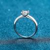 Bague Ringen 1 или 2 CT кольцо-пасьянс с муассанитом принцессы огранки для женщин, бесцветное высокое качество, 100% стерлинговое серебро S925, группа GRA