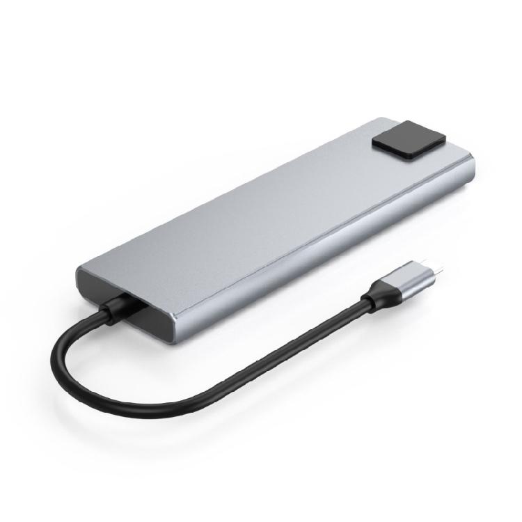Профессиональная USB-C док-станция 8 портов Расширение HDTV USB3.0 USB2.0 PD100W Ri45 Док-станция для аксессуаров ПК и ноутбуков