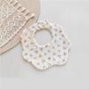 Cotton Muslin Baby Drool Bibs Soft Breathable Bandana Newborn Neck Bib Soft Cartoon Print Toddler Feeding Bibs for  Boy Girl