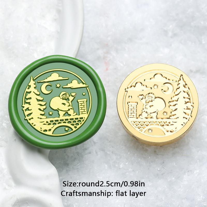 На Рождество Снежинка Снеговик Сургучные печати DIY Скрапбукинг Восковая печать Штамп Принадлежности для рукоделия Новый год Рождество DIY Подарок