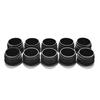 10X Black Plastic Blanking End Caps Cap Insert Plugs Bung For Round Pipe Tube