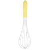 Endo Shoji Antibacterial Color Handle Whisk, 30cm, Yellow, Made In Japan with SUS304, Nylon, and Polypropylene, BAW3208