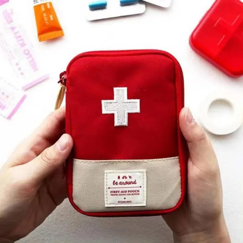 Mini Household First Aid Kit Bag Travel Portable Medicine Package Emergency Kit Bags Medicine Storage Bag Small Organizer