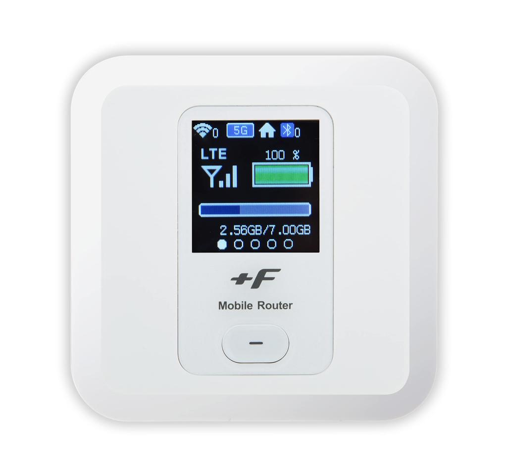 Мобильный маршрутизатор Fujisoft FS030W SIM-карта бесплатно +F (Сияющий Белый) Wi-Fi