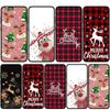 Чехол для iPhone 15 14 Xiaomi Redmi Note 13 12 11 Pro Max X 8 7 9 XR Samsung Galaxy S24 S23 A05 OPPO A15 Huawei Merry Christmas Deer Phone Case