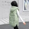 Women Autumn Winter Outwear Thicken Waistcoat Cotton Padded Hooded Sleeveless Jacket Coat Vest