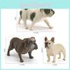 Miniature Bulldog Figurine Pvc Realistic Toy For Home Office Desk Decor