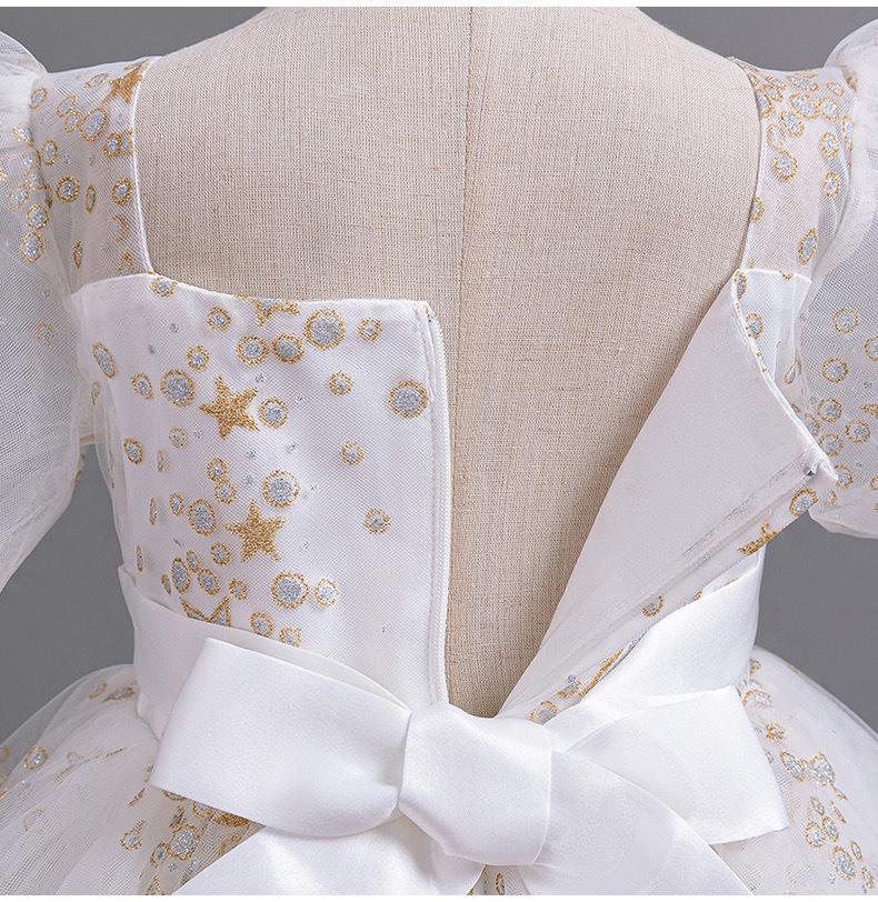 Big Kids' Formal Sequined Flower Girl Princess Dress