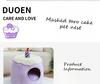 Кошачий туалет Purple Taro Cake, милый домик для кошек, домик для домашних животных, теплый и устойчивый к царапинам домик для кошек