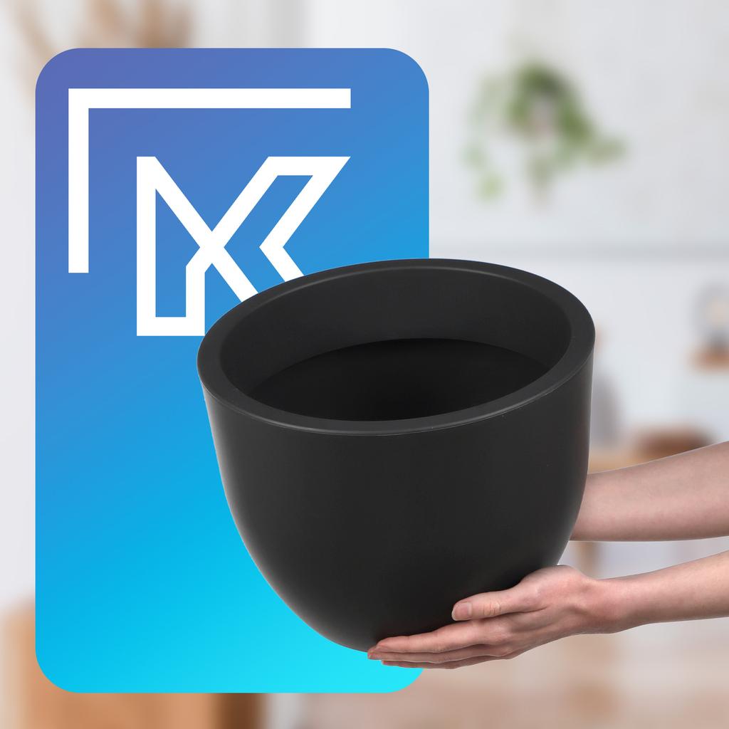 KADAX Doniczka Donica Ogrodowa 30cm Antracyt mat