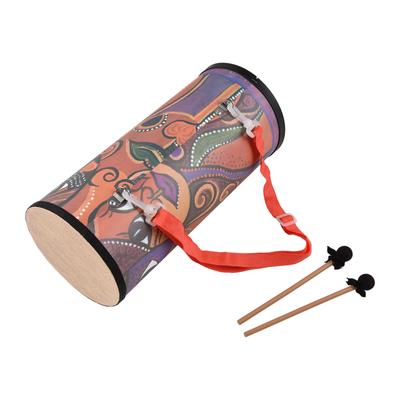 7-дюймовые барабаны Бонго, деревянный барабан, ручной барабан, ударный инструмент, координация рук и глаз, гладкая