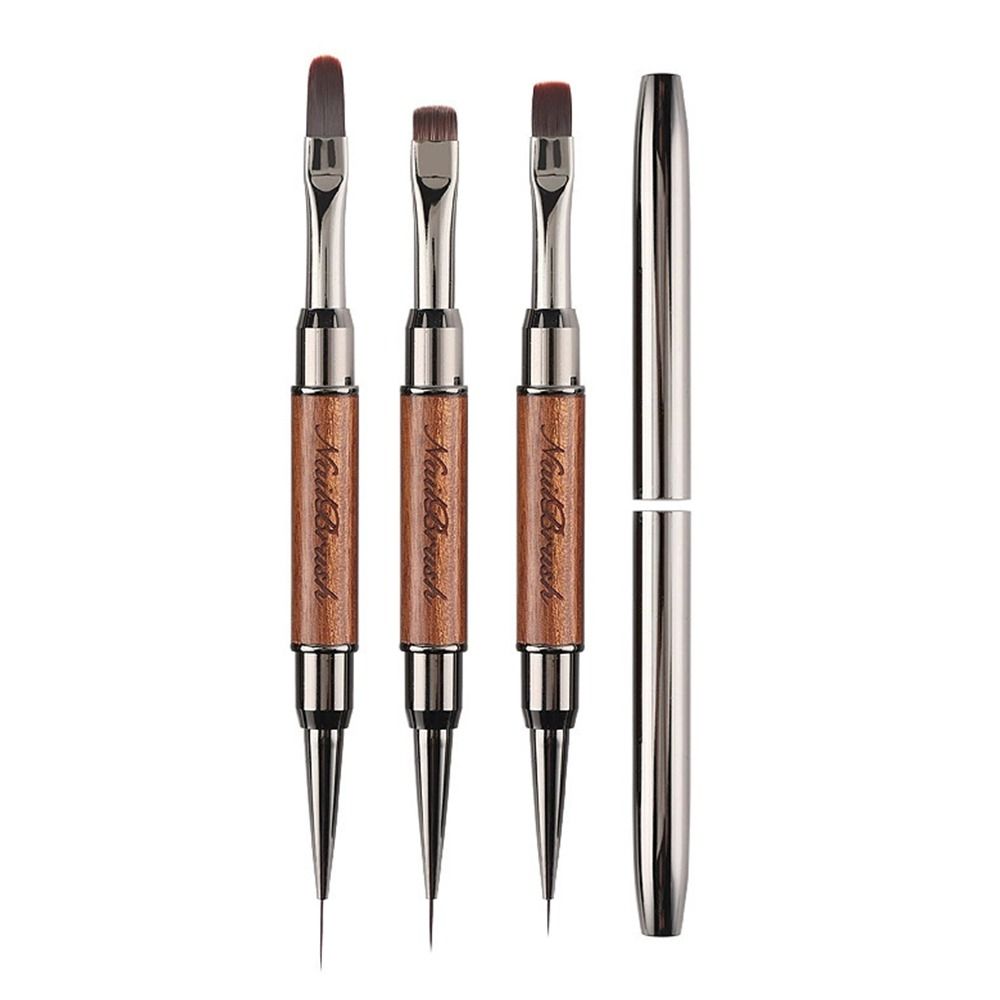 Professional Nail Liner Brush Sandalwood Pole Nail Art Phototherapy Pen  Nail Painting