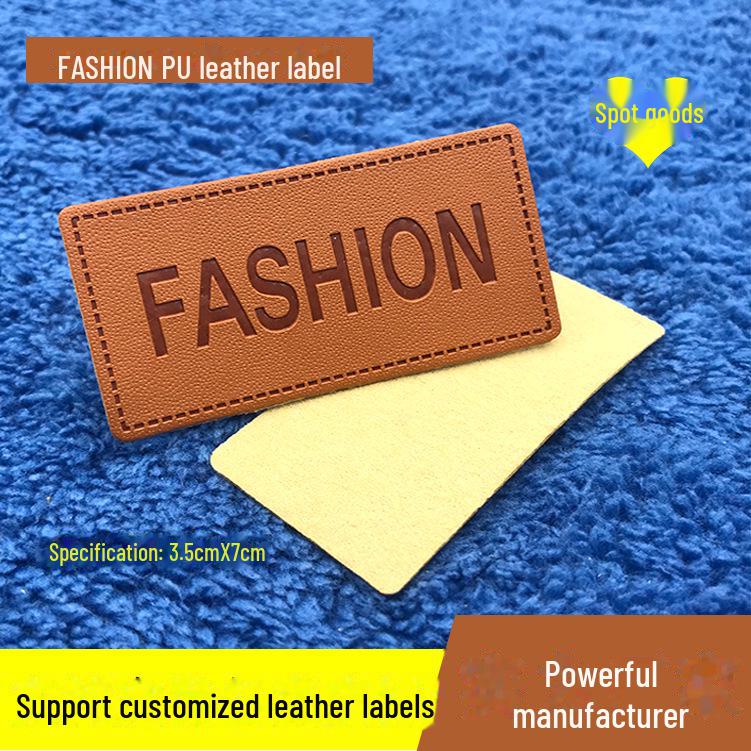 PU Leather Labels for Men's, Women's, & Children's Apparel, Jeans, Shoes, and Bags