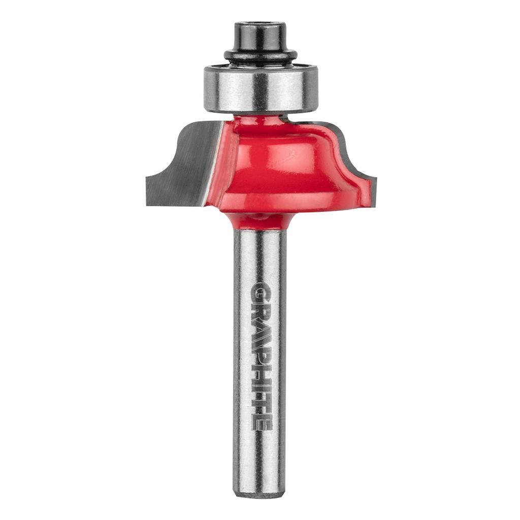 Shaped cutter with bearing, decorative, HM, 25.7 x 9.7 mm, 6 mm shank