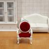1/12 Dollhouse Mini Sofa Stool Chair Pillow Furniture Model For Dollhouse Decor