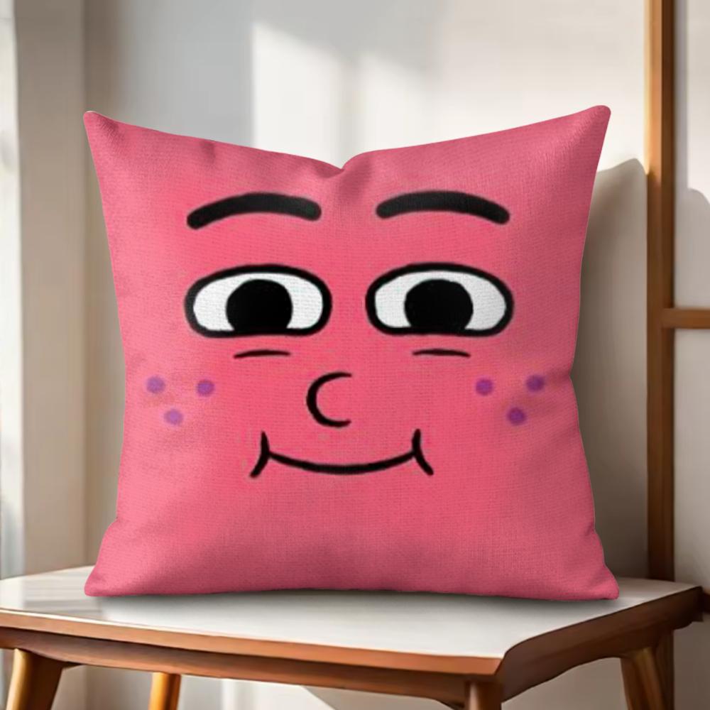 Anime Food AAppleSOnionS Cushion Cover Natural Linen Organic Fabric DoubleSided Printing Couch Pillow Covers Home Decor