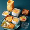 100PCS Plastic Mooncake Packaging Tray Thicken Dessert Plate Mooncake Plastic Inner Tray  Dim Sum