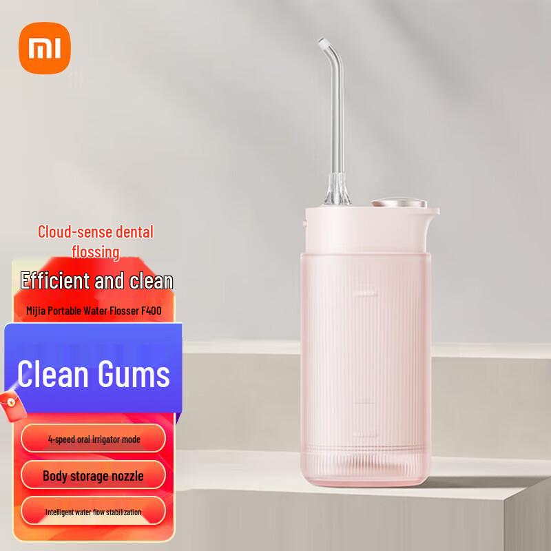 Портативный ирригатор Xiaomi F400, китайская вилка (адаптер в комплекте)