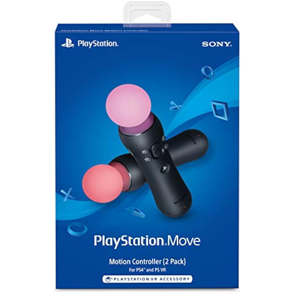 Контроллеры управления движением PlayStation Move — комплект из двух штук — импортированы из США.