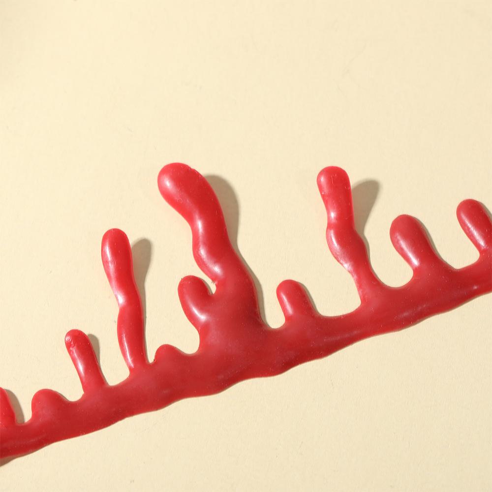 Горячее ожерелье на Хэллоуин с преувеличенной индивидуальностью, регулируемое ожерелье из смолы с подвеской в виде крови.