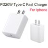Быстрая зарядка PD 20 Вт Type c для серии iPhone Вилка США ЕС Великобритания Адаптер быстрого зарядного устройства