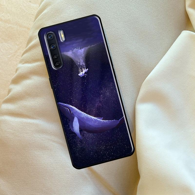Чехол Рыба Кит Волна Море Для Oppo A17 A94 A74 A54 A60 A40 A80 A16 A76 A96 A98 A58 A78 A18 A38 A57 A15 A5 A6 Pro