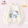 Hello Kitty Girls' Fleece-Lined Base Layer Shirt, Children's Long-Sleeve T-Shirt, Thermal Top in Pink, Stylish Inner Wear