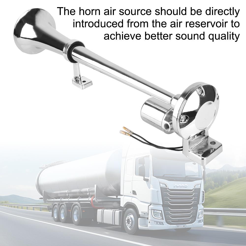 12 В 24 В автомобильный воздушный гудок для корабля, однотрубный газовый гудок, автомобильный воздушный гудок, комплект автомобильных труб с проводами и реле для лодки, грузовика, внедорожника, водонепроницаемые автозапчасти, супер громкий