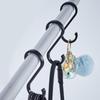 Aluminium Alloy S Shape Hooks 10Pcs Space Saving Heavy Duty Hanger for Kitchen Rail Pot Pan Closet Organizer