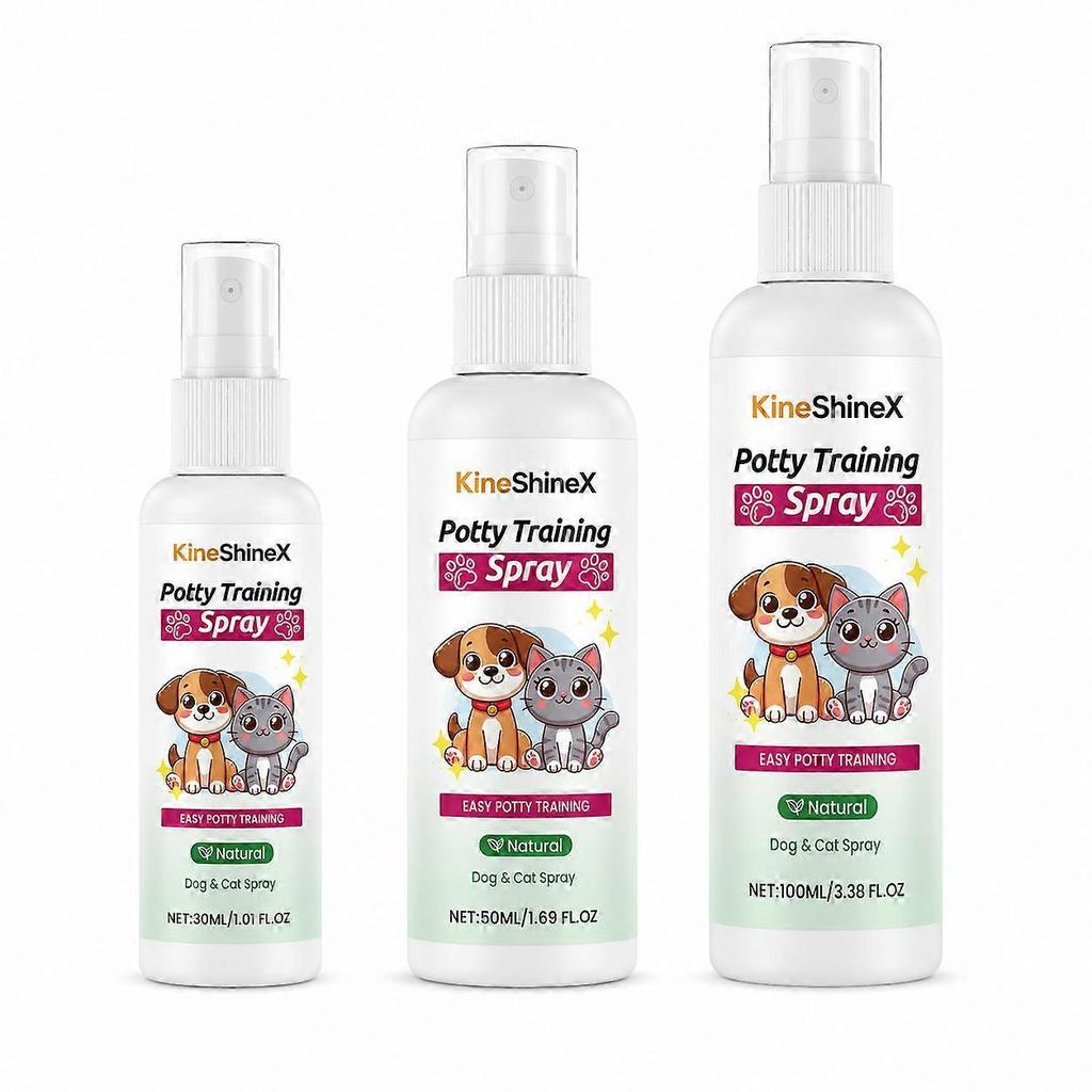 30ml/50ml/100ml Pet Potty Training Go To The Toilet Spray for Dogs & Cats, Train Pets to Pee and Defecate in Designated Areas