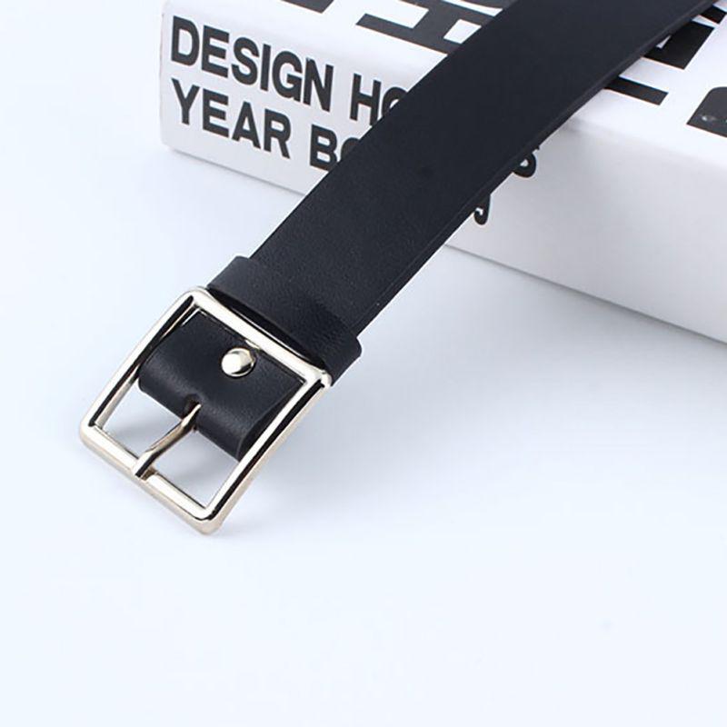 Women's Leather Belt With Square Wide Belts Female Slim Waistband Female Ladies Apparel Accessories