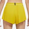 Nike Dri-FIT ADV Логотип с принтом и боковыми разрезами для фитнеса, повседневные дышащие спортивные шорты средней посадки, женские шорты желтого цвета CZ9399-733
