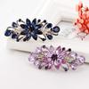 Зажим для волос с заколкой-клипсой для волос с цветком и стразами