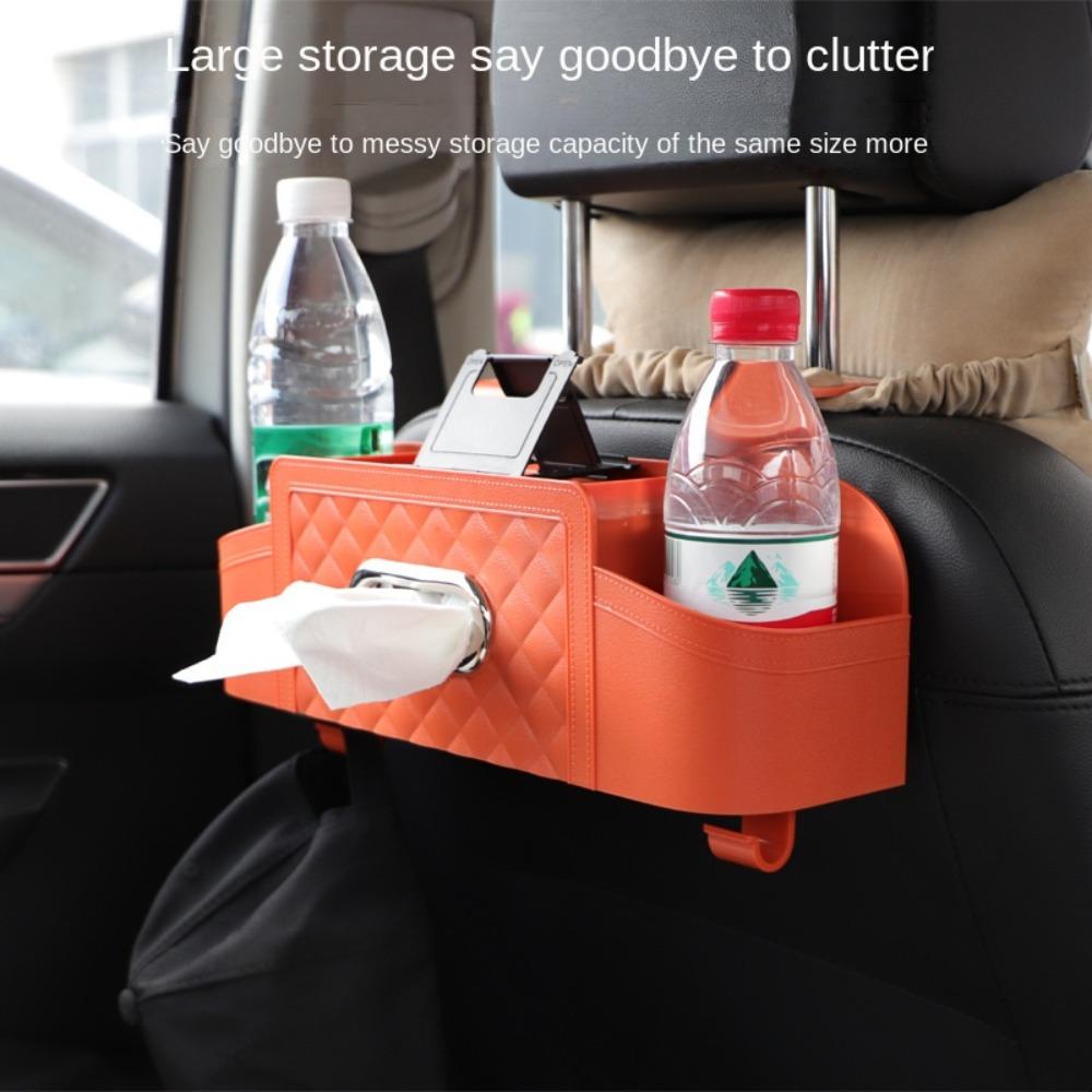 Universal Car Rear Seat Organizer Multifunctional Auto Backseat Tissue Holder Car Organizer
