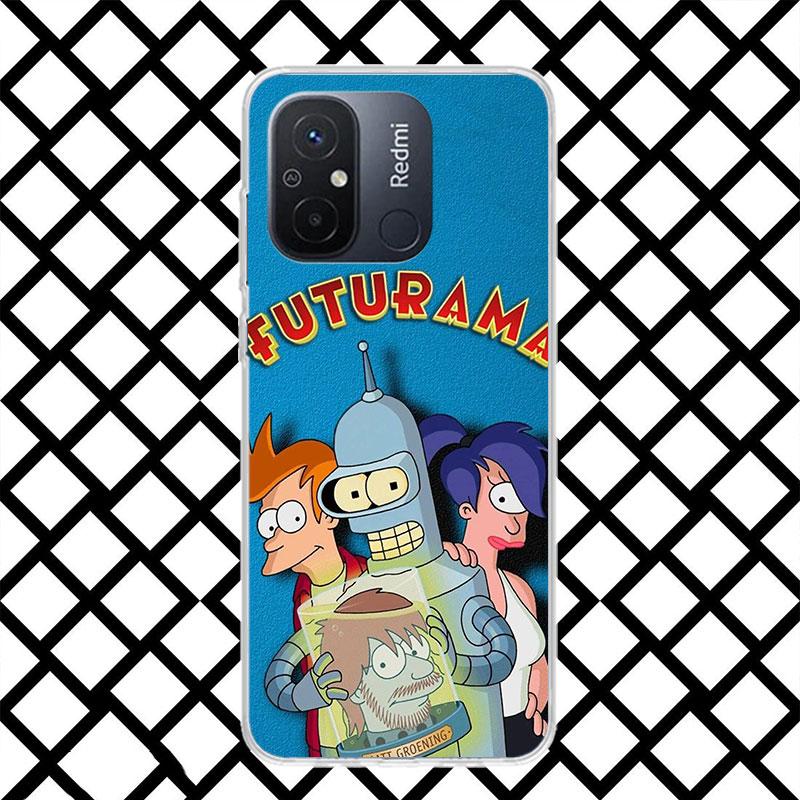 Cartoon F-Futuramas Phone Case for Xiaomi Redmi 14C 13C 13 12C 12 10C 10 10A 9C 9 9A 9T 8 8A 7 7A 6 Pro 6A K70 K40 Soft Fundas