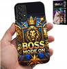 Samsung A52 / A52S Tok - Boss Lion Koronával A Számlapon Tok + Fólia