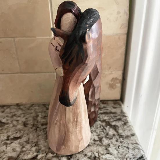 Фигурка девочки-лошади из смолы, статуэтка ангела-пони, скульптура для дома, офиса