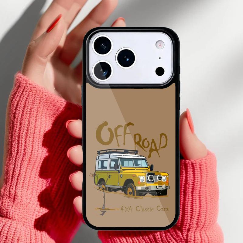 Off-Road Cars Male Men Phone Case for iPhone 17 Air 16e 15 14 13 Pro Max Back Cover for 12 11 Pro Coque
