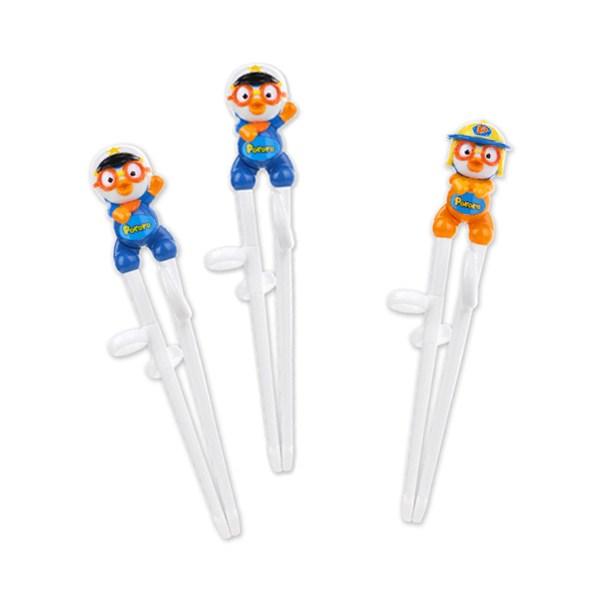 Edison Police and Firefighter Pororo Correction Chopsticks Level 1 for Right Hand, Police + Police + Firefighter, 3 Pieces