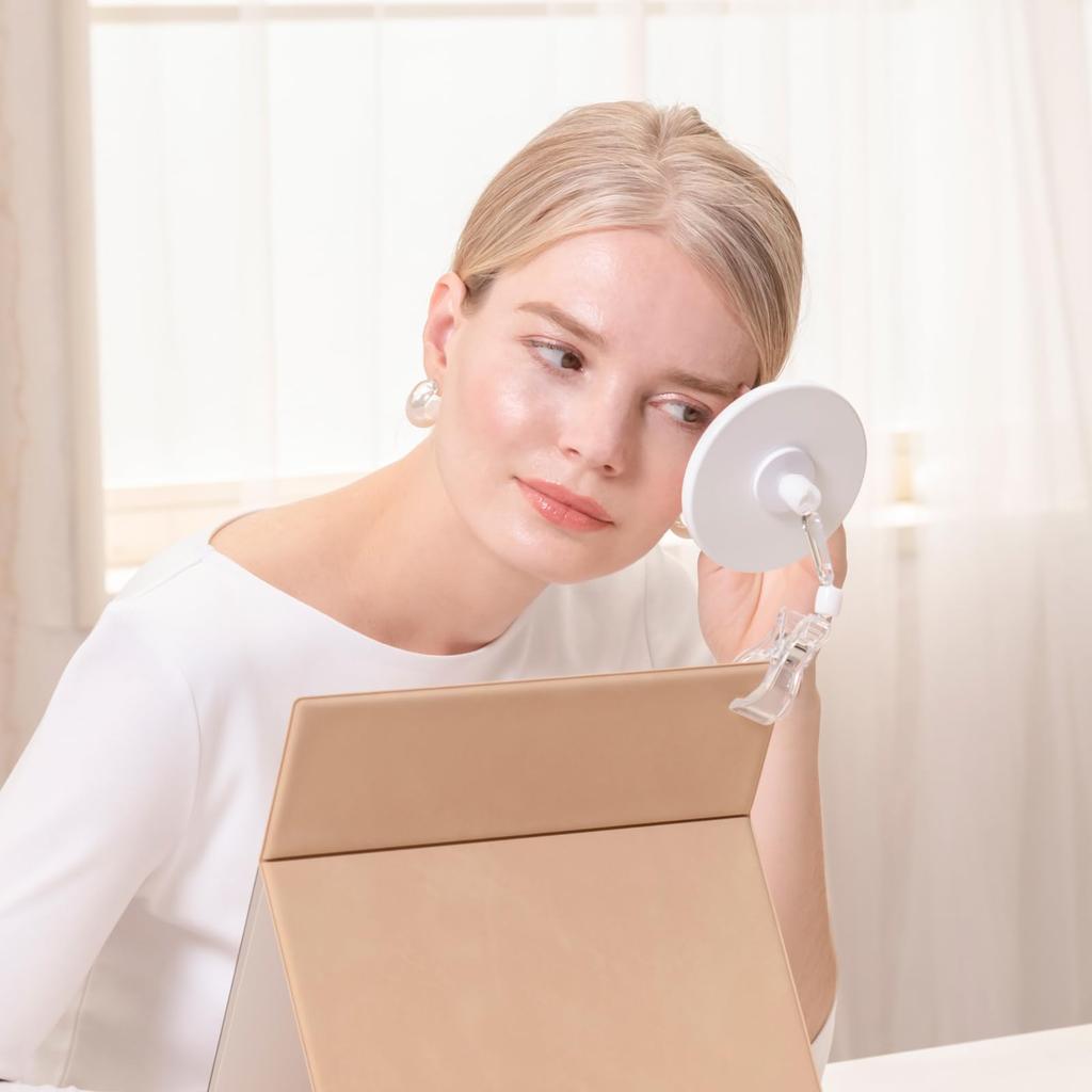 Napure a folding mirror with 3x magnification that reflects your true skin LL a makeup and a magnifying A great Day Mirror, tone, size, pink, mirror,