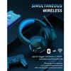NUBWO BW01 Wireless Gaming Headset with Microphone for PC/PS4/PS5, 2.4G Wireless Bluetooth USB Gamer Headphones with Mic for Laptop Computer