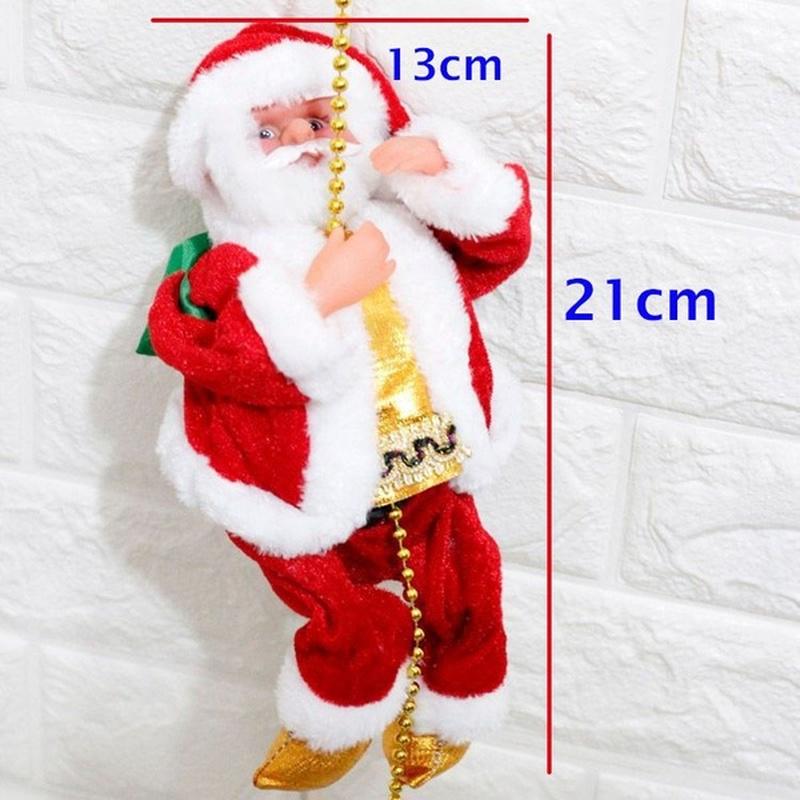 Электрический Санта восхождение на веревку в помещении/на открытом воздухе Рождественский подарок украшение Рождественская игрушка