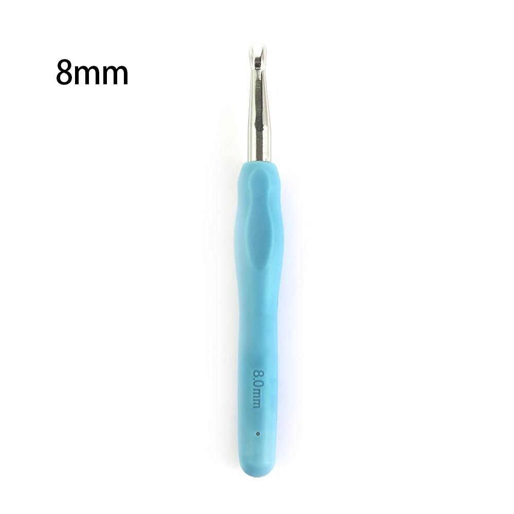 2.0-10mm Multicolor Craft Tools Ergonomic Handle Weave Yarn Knitting Needles Crochet Hook Aluminum