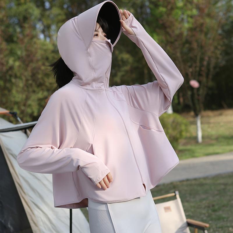 Sunscreen clothing women's 1011 new summer outdoor cycling ice silk breathable sunscreen clothing thin sunscreen blouse jacket