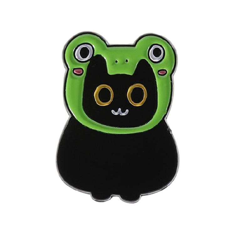 Стильный металлический значок с черными кошками, ювелирное украшение, аксессуары для одежды, подарок для друга, семьи, универсальное украшение для одежды, шляпы