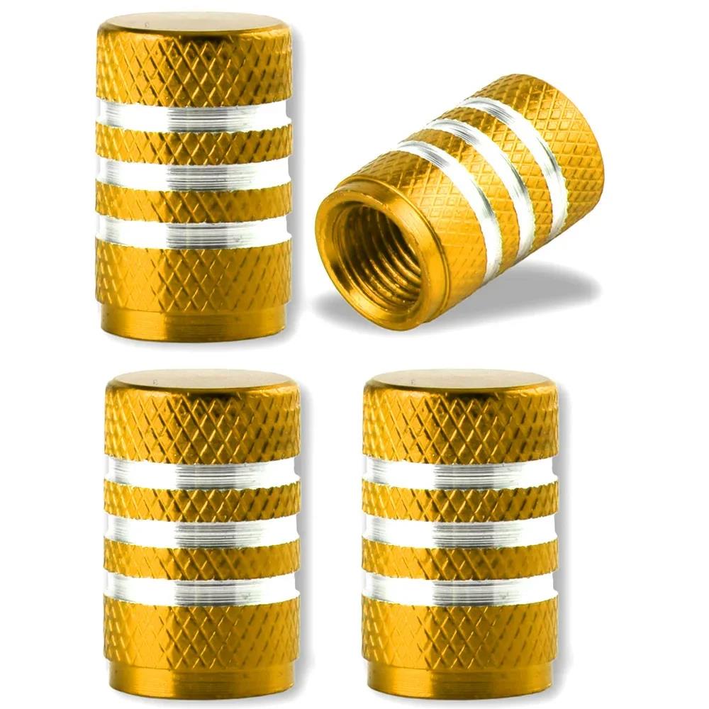 Aluminum Alloy Tire Valve Stem Caps 4 Pcs Universal Stem Covers for Cars Motorcycles and Bikes Auto Tire Accessoires Stem Caps1