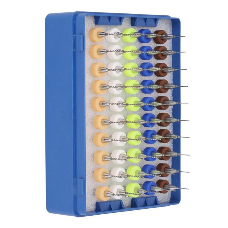50 Pieces 0.5-0.9mm PCB Drill Bits Tungsten Carbide Micro Drill Bits Twist Drill Print Circuit Board Engraving Tool