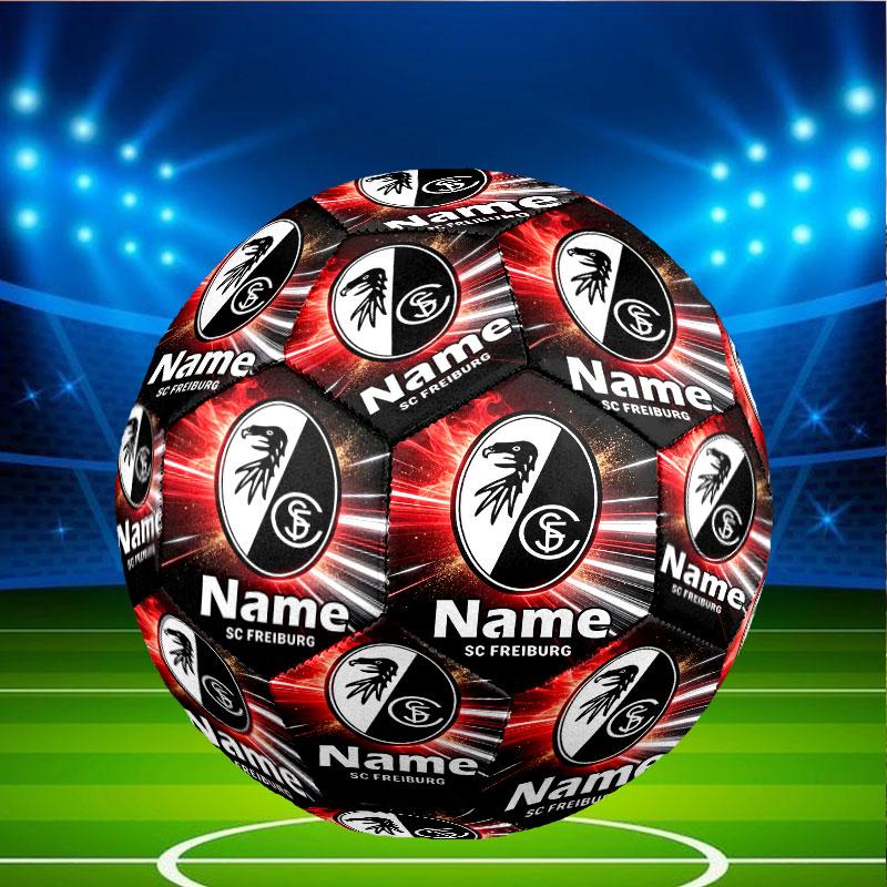 Custom Name Personalized SC Freiburg Print Size 5 Soccer Ball Training & Match Football, for Team, Kicking, Gift for Football Enthusiasts