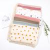 Printed Cotton Gauze Baby Swaddle & Stroller Blanket with Tassels